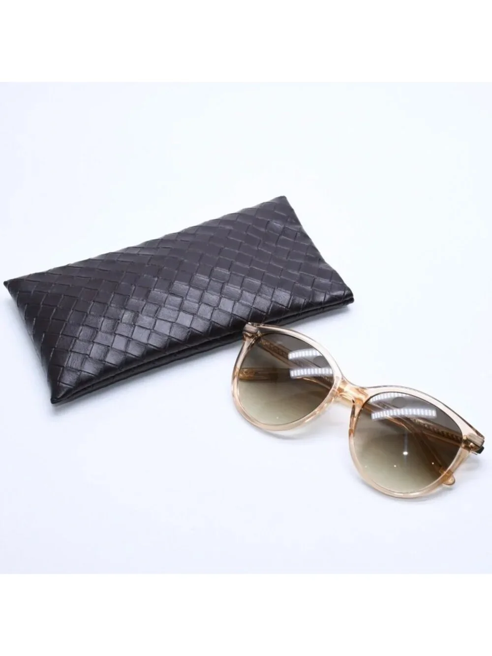 Bottega Veneta Sunglasses Clear Brown Beige BV Eyewear